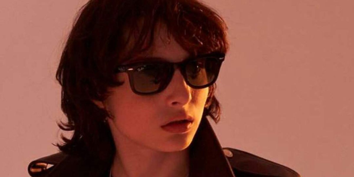 Finn Wolfhard was seen wearing the iconic Ray-Ban Wayfarer 2140 901 Black sunglasses in a social media story