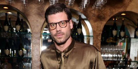 Canadian actor Francois Arnaud was seen wearing Oliver Peoples Finley Esq OV5298U 1003 Cocobolo optical glasses at the Cultured Magazine & Connor Storrie dinner celebrating the release of "The Entertainers" Issue in Los Angeles, February 2026.