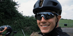 Danish Formula racer Frederik Vesti was seen wearing black Oakley Encoder OO9471 03 Prizm sunglasses in his Instagram post, June 2025.