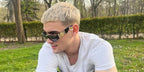 French-Spanish actor Gabriel Guevara was seen wearing black Versace 4361 GB1/87 Medusa Biggie Sunglasses in a social media post