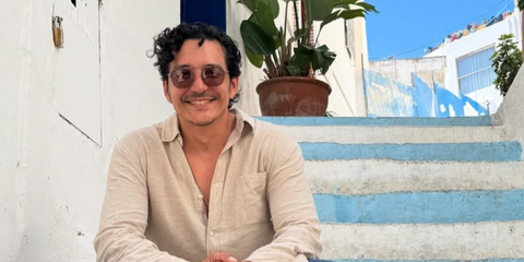 Actor Gabriel Luna was seen wearing brown bronze Zegna Orizzonte I EZ0231 48J sunglasses in Morocco, shared through his Instagram post in September 2025. Shop online now on Pretavoir