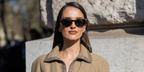 French model Gabrielle Caunesil Pozzoli was seen wearing tortoiseshell Persol Loris 3378S 1052/53 round sunglasses at Hermes Fall/Winter 2025 fashion show during Paris Fashoin Week. Shop online now on Pretavoir