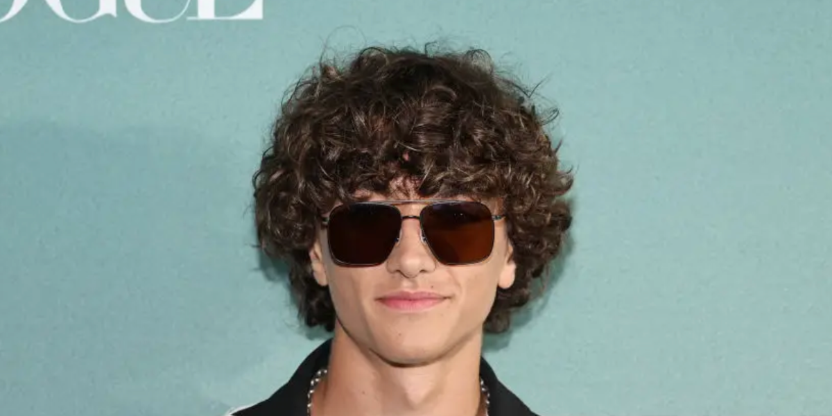 Gavin Casalegno was seen wearing black Oliver Peoples Dresner OV1320ST 5062/G8 square aviator sunglasses with brown lenses to attend the Teen Vogue & Cast Of "The Summer I Turned Pretty" Celebrate Season 2 in New York City