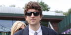 Greg James was seen wearing tortoiseshell Tom Ford Giulio TF698 52D Polarised sunglasses at the Wimbledon Tennis Championships 2026