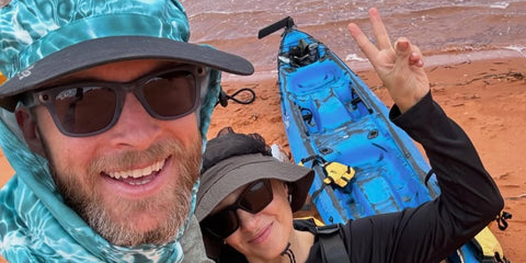 Australian comedian Hamish Blake was seen wearing Ray-Ban Meta Wayfarer RW4006 6755/2V Polarised Smart Glasses in his Instagram post, April 2024.