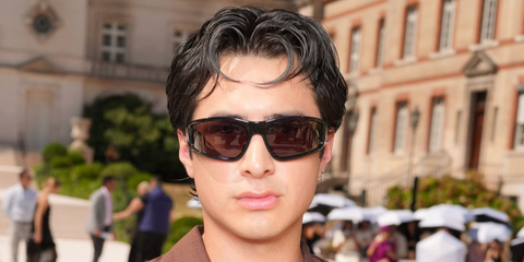 Hudson Williams was seen wearing black Balenciaga BB0458S 001 sunglasses at the Balenciaga Haute Couture Fall/Winter 2026 fashion show during Paris Couture Week.