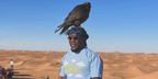 IYAZ was seen wearing arista gold Ray-Ban RB 3699 001/51 square sunglasses with brown gradient lenses in Dubai, December 2023