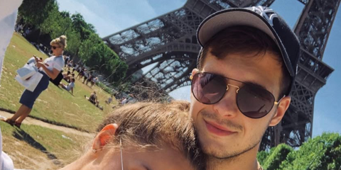 Russian professional ice hockey player Igor Shesterkin was seen wearing brown Ray-Ban RB 3589 9055/13 sunglasses in Paris, shared through his Instagram post in August 2019.