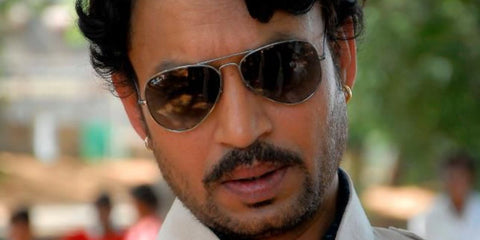 Bollywood actor Irrfan Khan was seen wearing gunmetal Ray-Ban Aviator 3025 004/58 Polarised sunglasses. Shop online now on Pretavoir