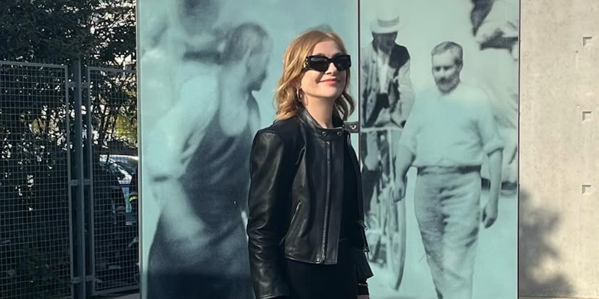 Isabelle Huppert is seen wearing Balenciaga BB0321S 002 sunglasses in her Instagram post