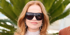 Isabelle Huppert was seen wearing black Gucci GG2168S 006 sunglasses at the "Histoires Parallèles" (Parallel Tales) photocall during Cannes Film Festival 2026.