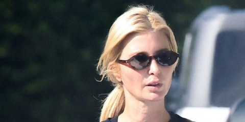 Ivanka Trump was seen wearing tortoise Saint Laurent Sun SL 751 Jeanne 003 oval sunglasses during a jiu-jitsu training at Gisele Bundchen's house, August 2026.