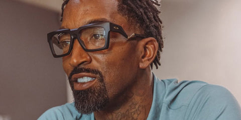 Former professional basketball player J.R. Smith was seen wearing black Oakley Enigma Ink OX8190 01 optical glasses in his Instagram post, January 2025. Shop online now on Pretavoir
