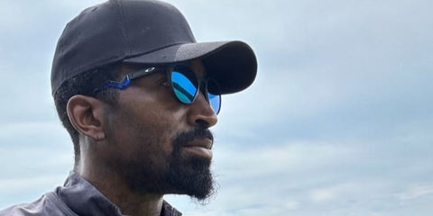 Former professional basketball player J.R. Smith was seen wearing black and blue Oakley HSTN OO9242 04 Prizm Polarised sunglasses in his Instagram post, August 2023. Shop online now on Pretavoir