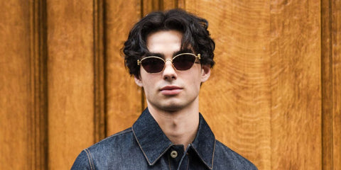 German model and content creator Jacob Rott was seen wearing Loewe Metal LW40115U 30A sunglasses at the Loewe Menswear Spring/Summer 2025 fashion show during Paris Men's Fashion Week. Shop online now on Pretavoir