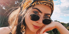Brazilian media personality Jade Picon was seen wearing gold Ray-Ban Oval RB 3547 001/31 sunglasses.