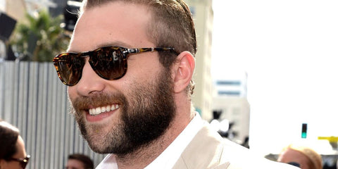 Australian actor Jai Courtney was seen wearing tortoiseshell Persol 0714 Folding 24/57 Polarised sunglasses at the "Terminator Genisys" premiere in Hollywood, June 2015.