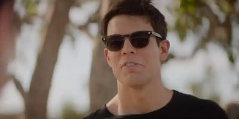 Actor Jake Lacy was seen wearing brown Garrett Leight Ace 2081 C/SFPBS sunglasses in 2024 series Apples Never Fall as Troy Delaney. Shop online now on Pretavoir