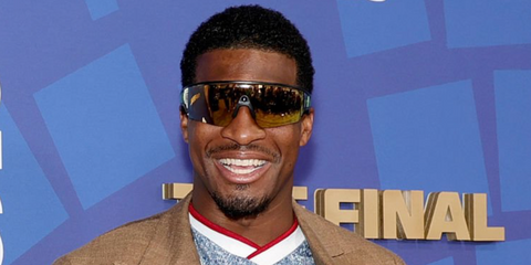 New York Giants quarterback Jameis Winston was seen wearing black Oakley Meta Vanguard OW8001 04 Prizm Smart Glasses with 24k prizm lenses at the FIFA World Cup 2026 Final Match between Spain and Argentina.
