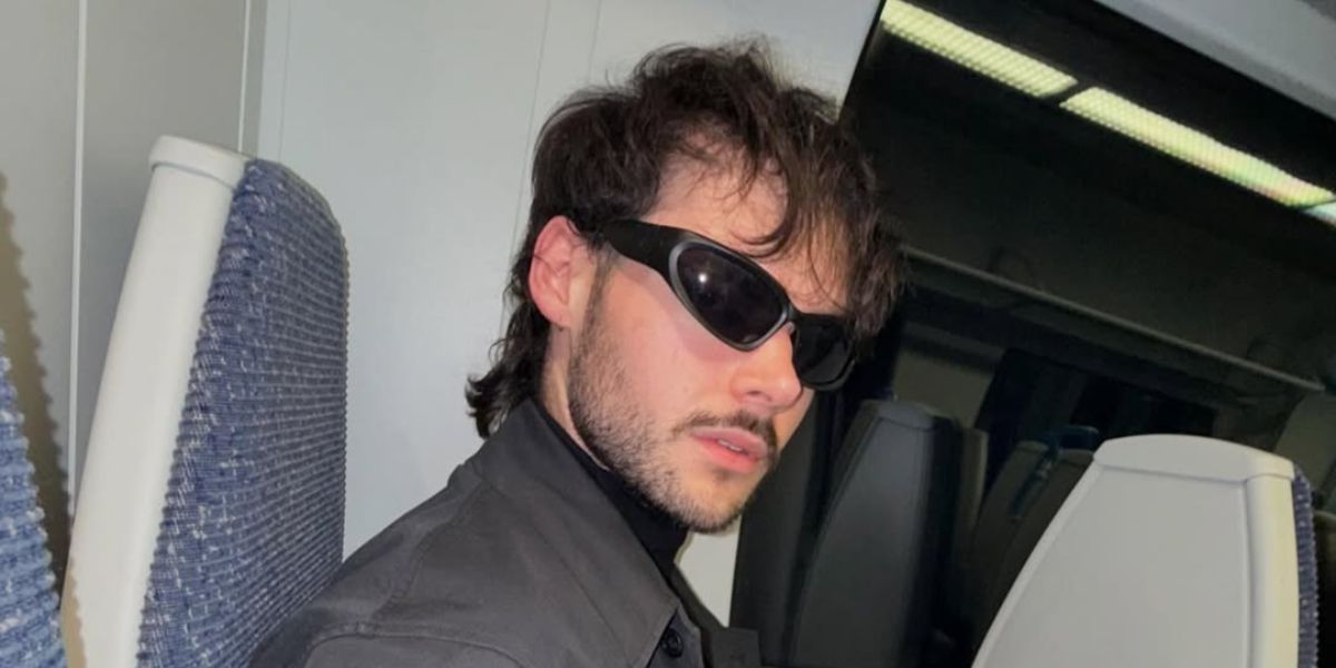 YouTuber and musician James Marriott was seen wearing black Balenciaga BB0157S 001 sunglasses in his Instagram post, October 2024.