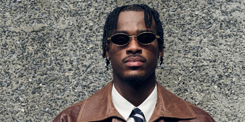 Basketball player Jarred Vanderbilt of the Los Angeles Lakers was seen wearing gold Bottega Veneta Sardine BV1386S 001  sunglasses in his Instagram reel, October 2025.