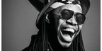 Playwright and actor Jeremy O. Harris was seen wearing silver Saint Laurent Sun SL 690 Dust 002 sunglasses in a photograph by Inez and Vinoodh