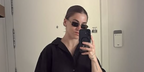 Footballer Jess Park of the Manchestter United Women's FC was seen wearing old gold Miu Miu MU B50S 26C09Z rimless sunglasses in her Instagram post, August 2026.