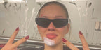 Actress Jessica Alexander was seen wearing black Saint Laurent Sun SL 634 Nova 001 sunglasses in a social media post, January 2024.