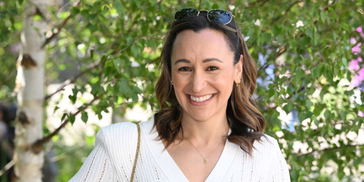 Track and field athlete Jessica Ennis-Hill was seen wearing Ray-Ban RB 3548N 001 Hexagonal Gold With Flat Lenses sunglasses at The RHS Chelsea Flower Show in London, May 2024. Shop online now on Pretavoir