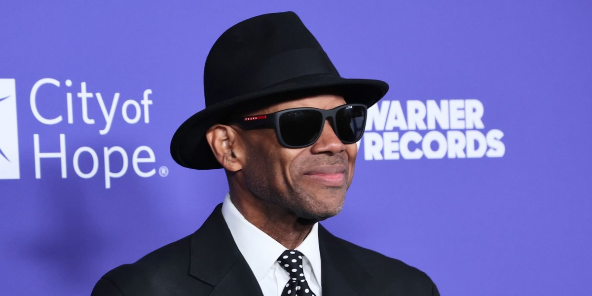 Songwriter and music producer Jimmy Jam was seen wearing black Prada Linea Rossa SPS 01U DG05S0 sunglasses at the City of Hope Spirit of Life Gala 2025 in West Hollywood. Shop online now on Pretavoir