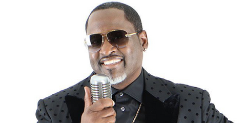 Singer-songwriter Johnny Gill was seen wearing gold Cartier Panthere Pilot CT0065S 001 aviator sunglasses with grey gradient lenses