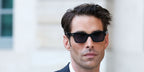 Spanish model Jon Kortajarena was seen wearing black Tom Ford Mikel TF1085 01A sunglasses at the Tom Ford Spring/Summer 2026 fashion show during Paris Fashion Week. Shop online now on Pretavoir