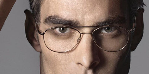 Jon Kortajarena modeled Tom Ford Private Collection TF5716-P 012 optical glasses for the collection's campaign shoot