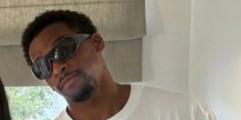 Dutch footballer Jurrien Timber of the Arsenal FC was seen wearing grey  Miu Miu MU B14SU 25N70M Ivresse sunglasses in July 2026.