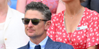 British professional golfer Justin Rose was seen wearing transparent grey and havana Tom Ford Lewis TF1097 20C sunglasses at the Wimbledon Tennis Championships 2025. Shop online now on Pretavoir