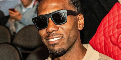 Kawhi Leonard was seen wearing Tom Ford Fausto TF711-N 02A Matte black square sunglasses