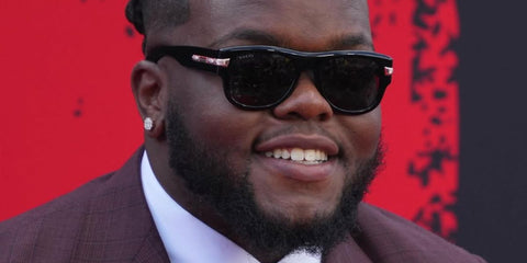 American football player Kayden McDonald was seen wearing black Gucci GG1517S 001 sunglasses at the NFL Draft 2026.