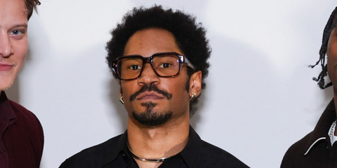 Music producer and DJ Kaytranada was seen wearing Cutler and Gross 9852 02 Dark Havana optical glasses at the Bvlgari Eternal Vimini Rooftop Party in Los Angeles, January 2026.