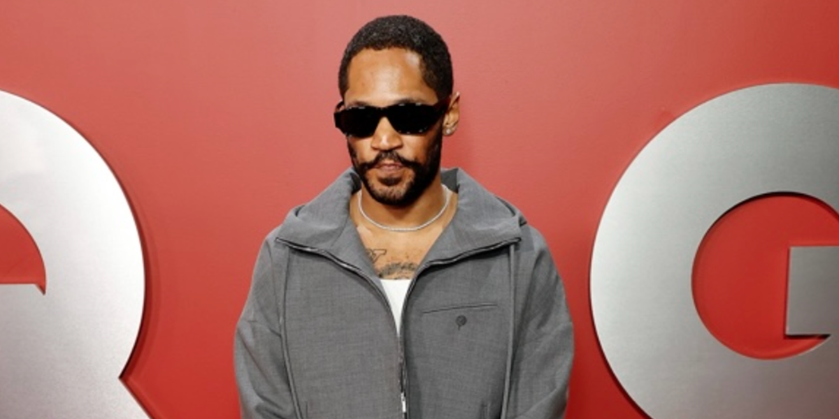 Kaytranada wears Ferragamo SF1109S 001 sunglasses to the GQ Men f the Year 2023