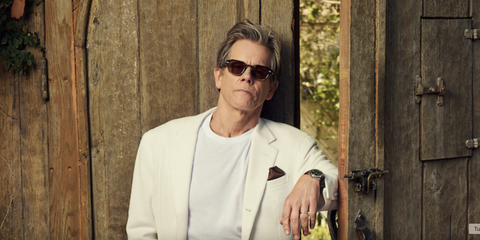 Kevin Bacon was seen wearing Cutler and Gross Sun 1420 03 Havana On Grey sunglasses in a The Rake feature, issue 99.