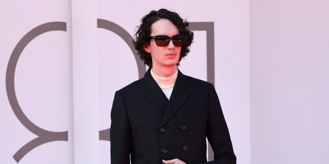 Kodi Smit-McPhee was seen wearing black Persol 3048S 95/31 sunglasses at the 2024 Venice Film Festival