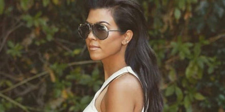 Porsche Design 8478 B Chrome Frame - Grey + Dk Green Lenses - As Seen On Kourtney Kardashian
