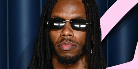 Musical artist Krept was seen wearing gold Gucci GG1221S 001 sunglasses at The Fashion Awards 2025