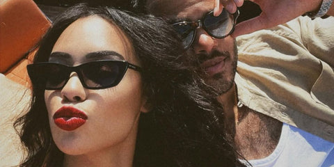 Digital creator Kristy Sarah Scott was seen wearing black Saint Laurent SL 277 009 sunglasses during vacation in Greece, shared through her Instagram post. Shop online now on Pretavoir