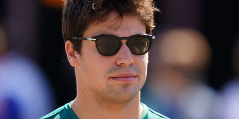 Lance Stroll wears Oakley Pitchman R OO9439 01 Prizm sunglasses