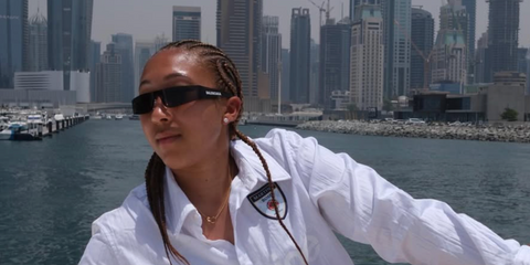 Footballer Lauren James was seen wearing black Balenciaga BB0041S 001 sunglasses in her Instagram post, May 2025. Shop online now on Pretavoir