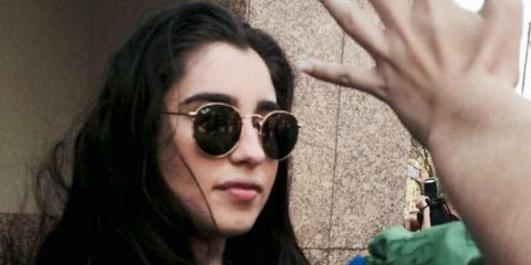 Singer-songwriter Lauren Jauregui of Fifth Harmony was seen wearing gold Ray-Ban Round Metal 3447 001 sunglasses. Shop online now on Pretavoir