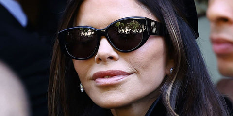 Lauren Sanchez was seen wearing black Balenciaga BB0455S 001 sunglasses at the Balenciaga Haute Couture Fall/Winter 2025 fashion show in Paris.