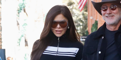 Lauren Sanchez Bezos was seen wearing transparent Bottega Veneta BV1345S 004 sunglasses in Aspen, Colorado, during the Christmas Eve 2025.
