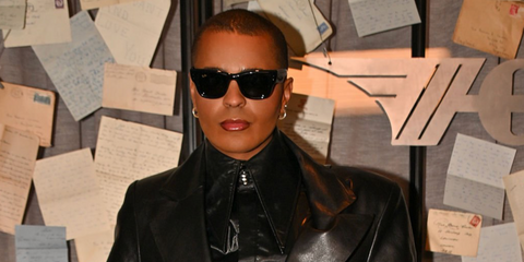 Actor Layton Williams was seen wearing black Ray-Ban Wayfarer Puffer RB 4940 601/87 sunglasses at the Maximilian Raynor Fall/Winter 2026 fashion show during London Fashion Week